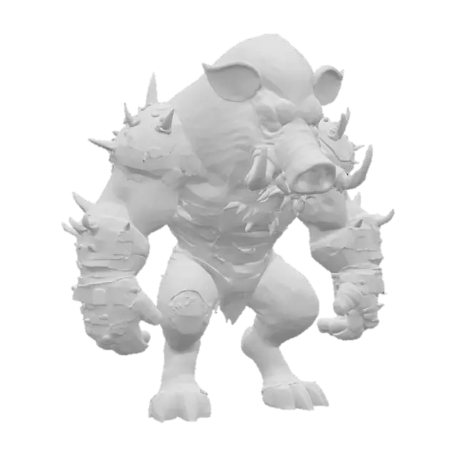 3D model for Beastly Warrior