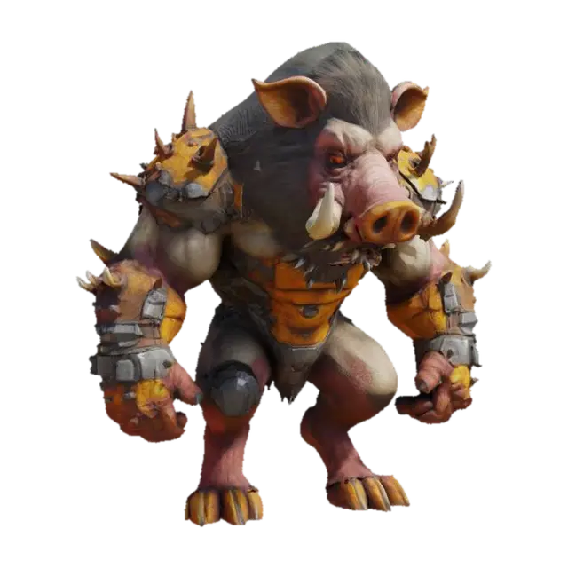 3D model for Beastly Warrior