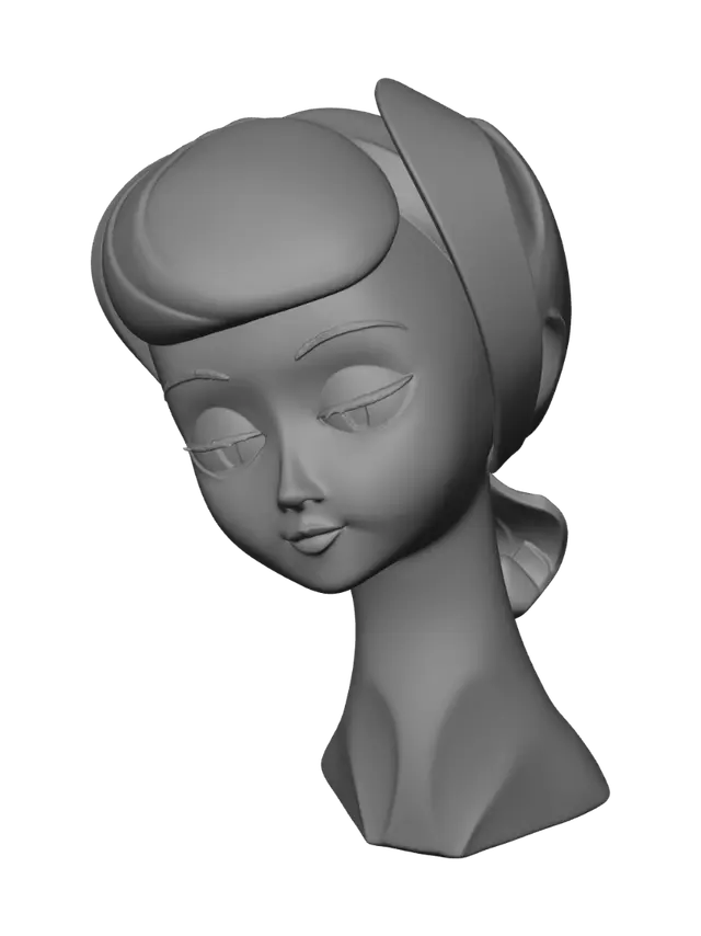 3D model for Pensive Princess
