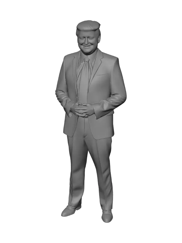 3D model for Power Pose in a Red Tie