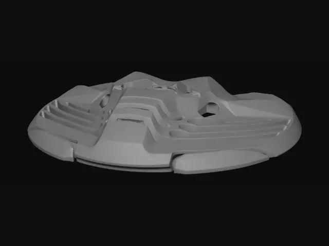 3D model for Acerbis vented helmet chin guard