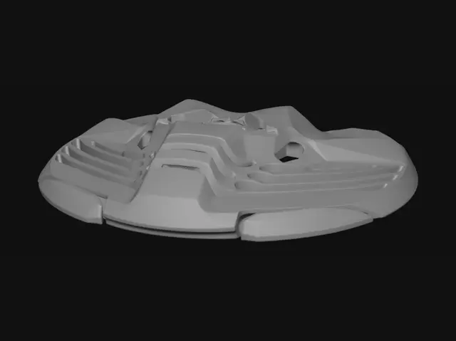 3D model for Acerbis vented helmet chin guard