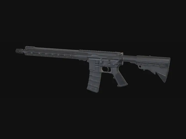 3D model for AR-15 style rifle