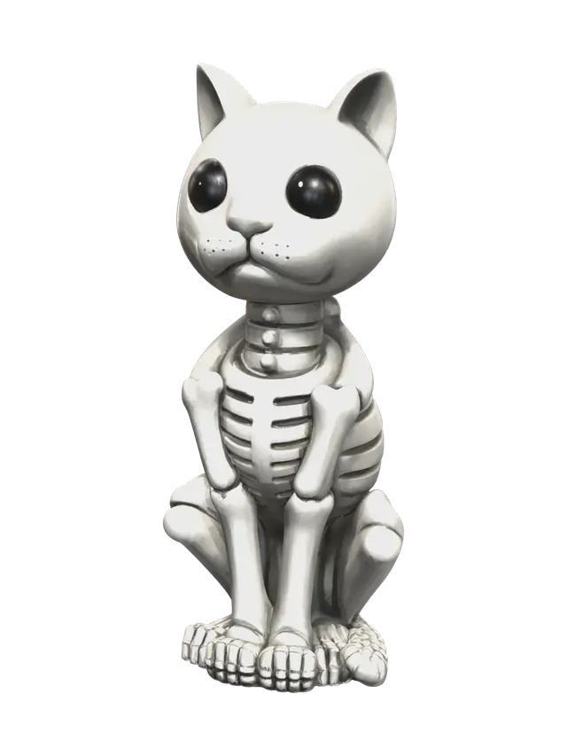 3D model for Realistic Cat Skeleton