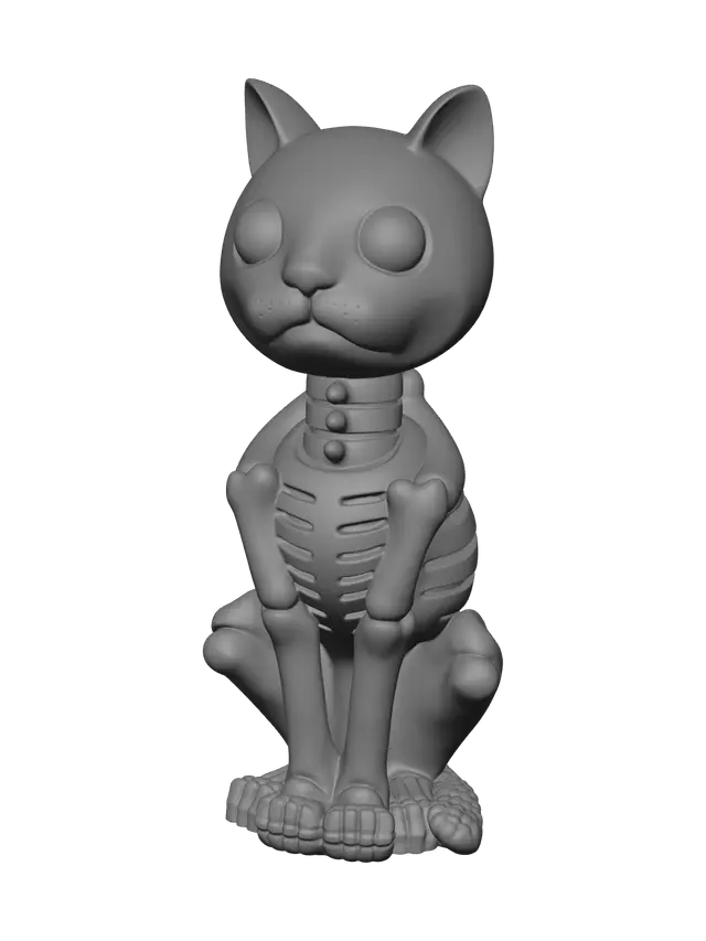 3D model for Realistic Cat Skeleton