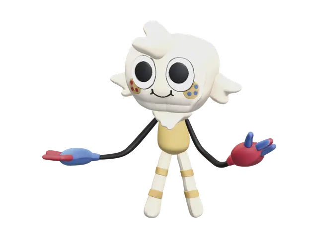 Goob Dandys World - Gamedesign 3D model, vytvořený pomocí AI