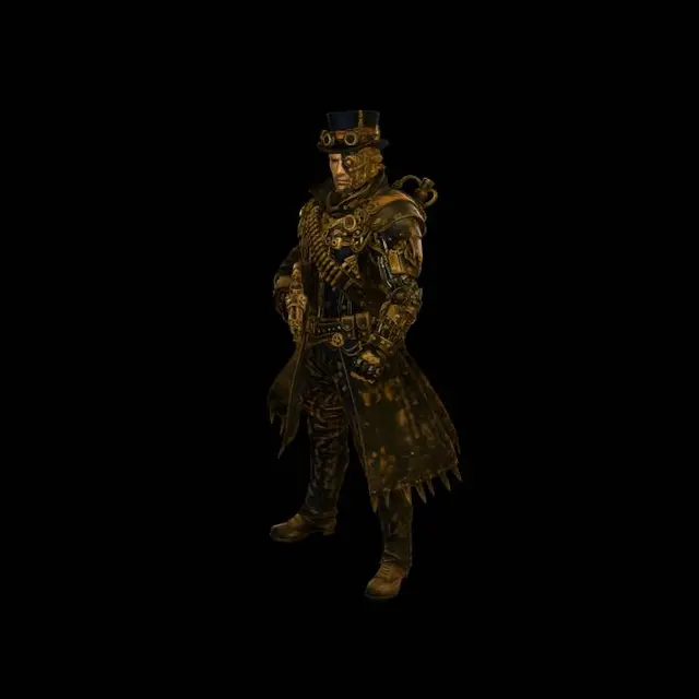 3D model for Clockwork Gunslinger