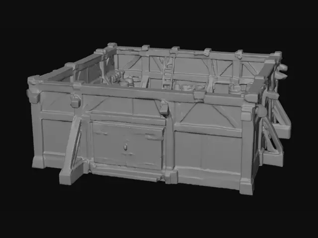 3D model for Timber-Framed Storehouse