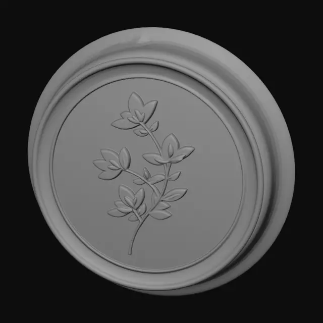 3D model for Terracotta Oval Vine