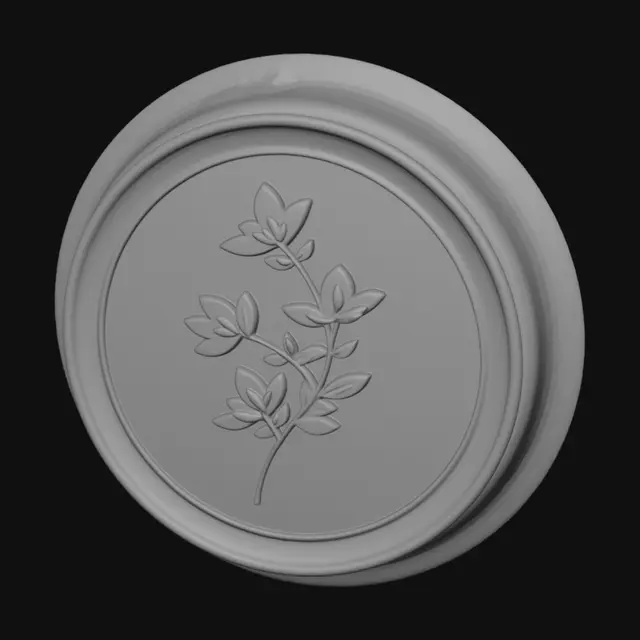 3D model for Terracotta Oval Vine