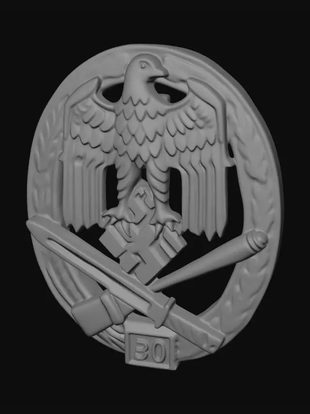 3D model for Nazi Eagle and Swastika Badge