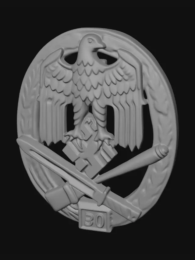 3D model for Nazi Eagle and Swastika Badge