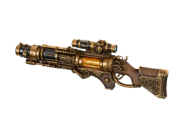 Embercore Longrifle - Fantasie 3D model, vytvořený pomocí AI