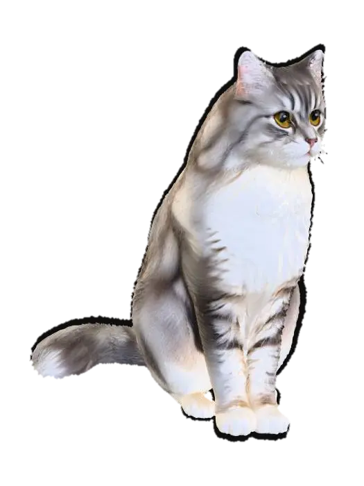 Fluffy Majesty - Fast 3D model, vytvořený pomocí AI