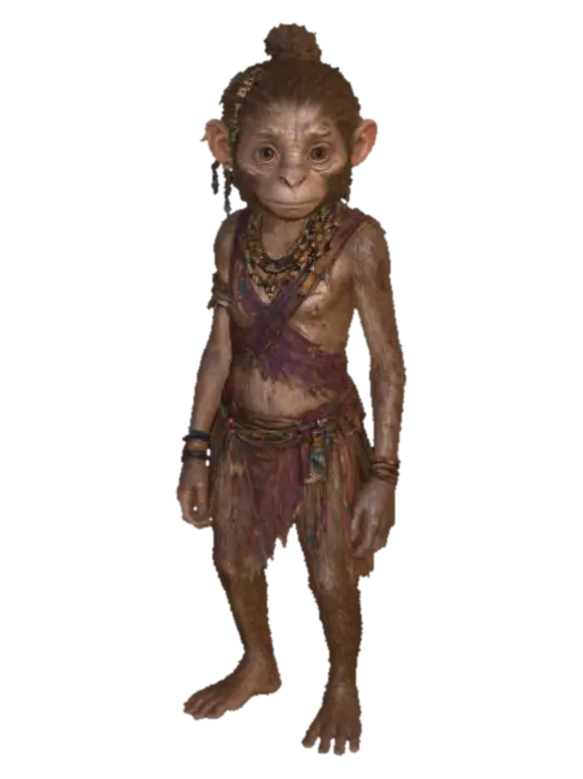 Ragged Jungle Child - Fantasie 3D model, vytvořený pomocí AI