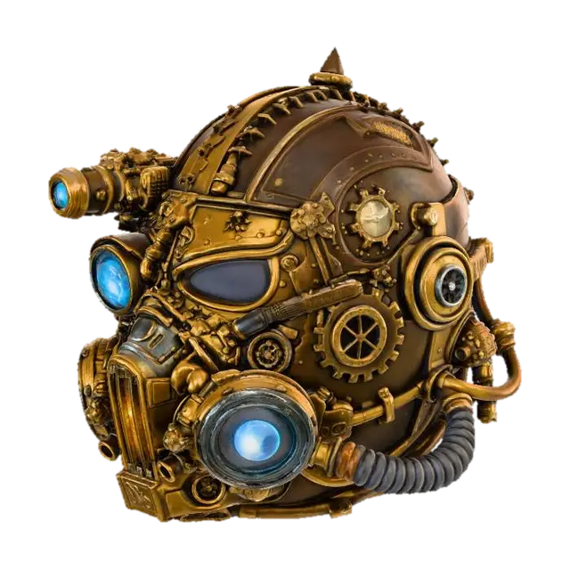 maske - Fantasie 3D model, vytvořený pomocí AI