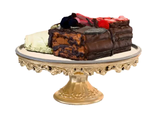 Cake Quartet - Baking 3D model, vytvořený pomocí AI