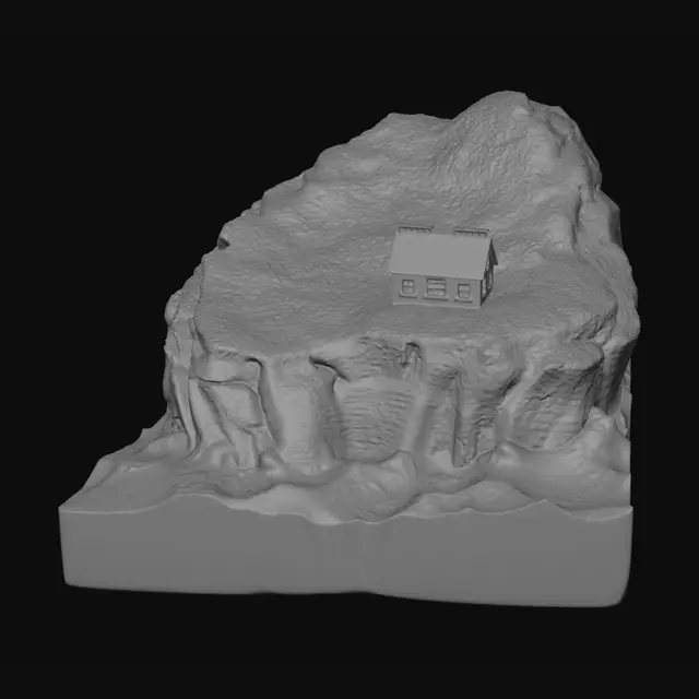 3D model for Cliffside Refuge