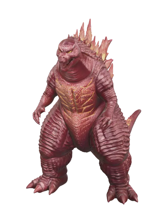 3D model for Stylized Burning Godzilla