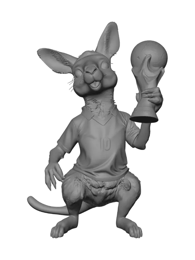3D model for Kangaroo World Cup Champion
