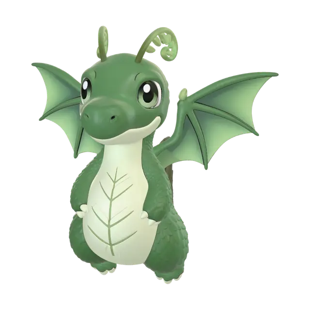 3D model for Emerald Leaf Dragon
