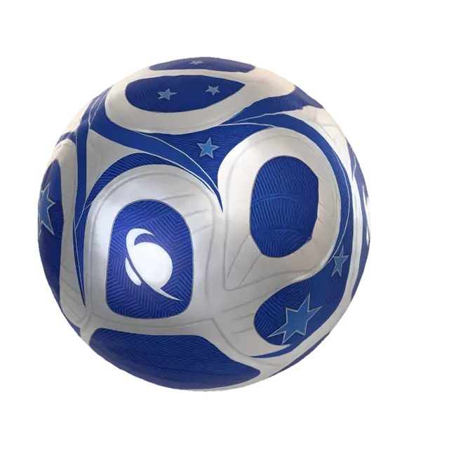 Starry Blue Soccer Ball - Polyball-3D-modell, genererad av AI