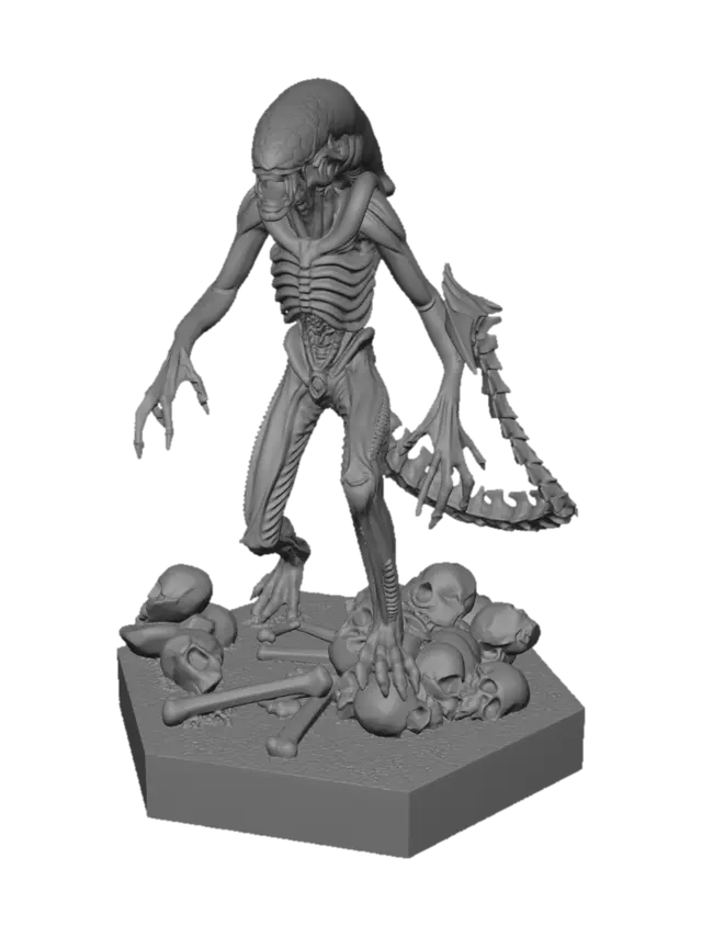 3D model for Xenomorph Among Skulls