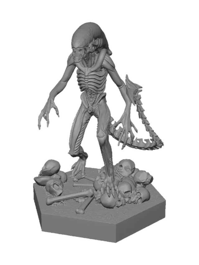3D model for Xenomorph Among Skulls