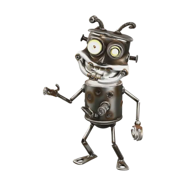Fantasy Cute Robot 3D model, vytvořený pomocí AI