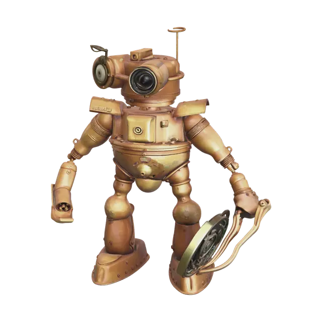 Realistic Cute Robot 3D model, vytvořený pomocí AI