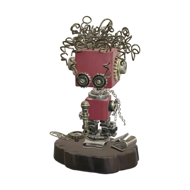 Stylized Cute Robot 3D model, vytvořený pomocí AI