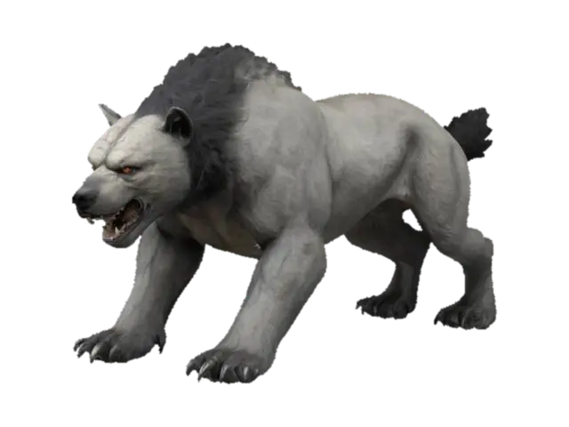 Bearwolf - Refined 3D model, vytvořený pomocí AI