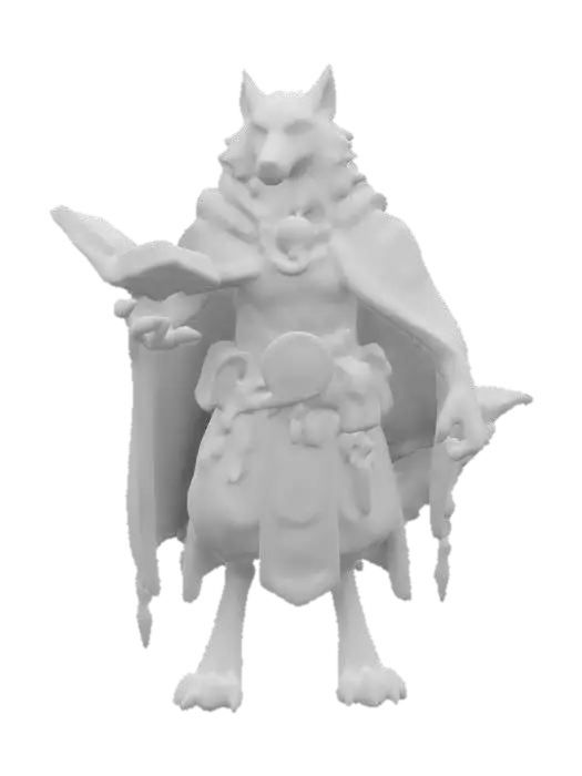 3D model for Wolf Mage
