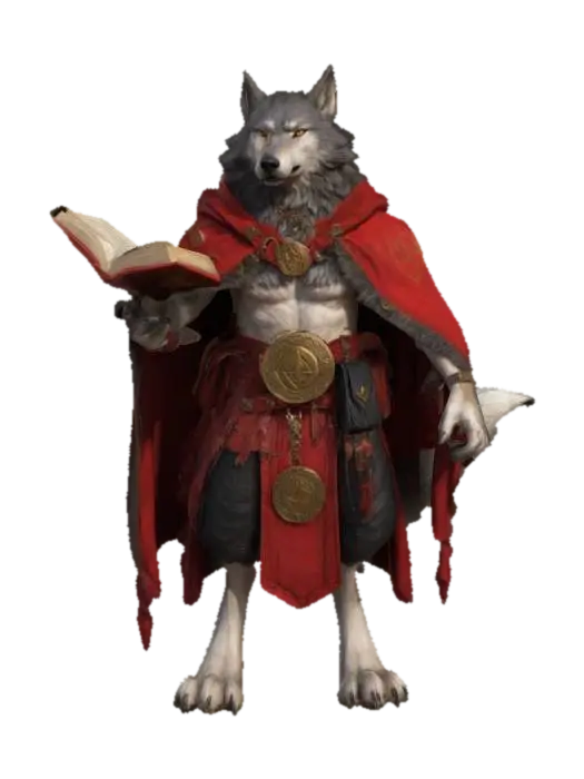 3D model for Wolf Mage