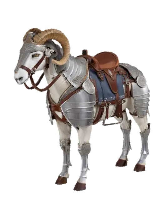 Armored Ram - Mount 3D model, vytvořený pomocí AI