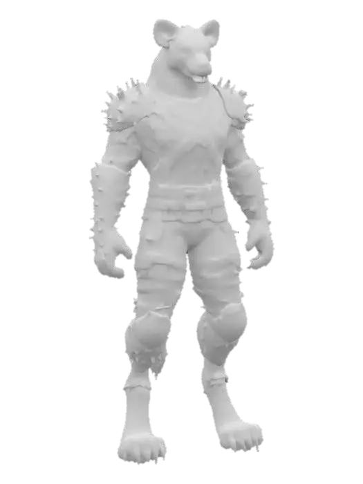 3D model for Hyena Warrior