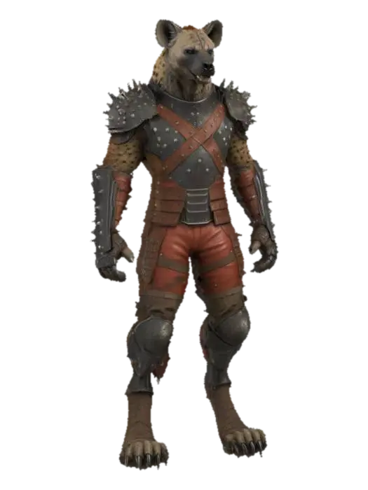 3D model for Hyena Warrior