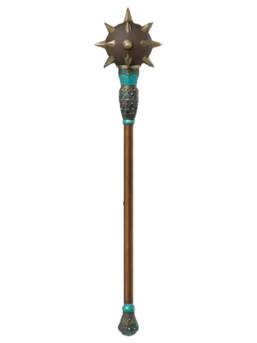 Spiked Mace - Blunt 3D model, vytvořený pomocí AI
