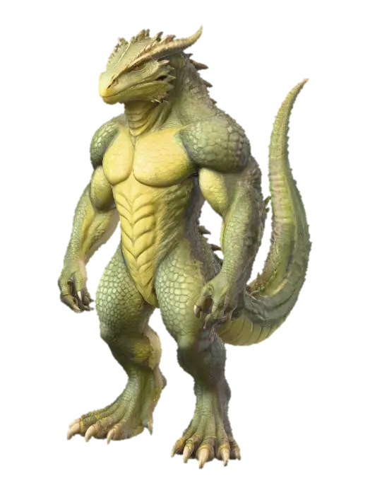 Draconid - Draconic 3D model, vytvořený pomocí AI