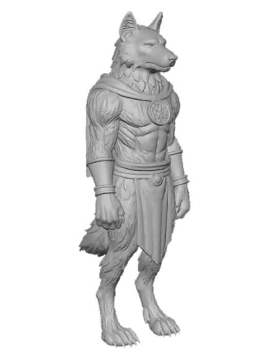 3D model for Wolf Mage