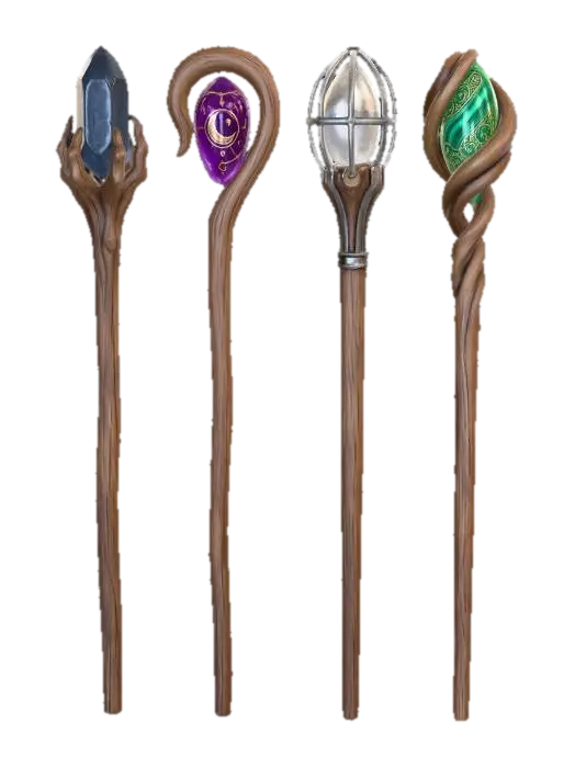 3D model for Magical Staffs