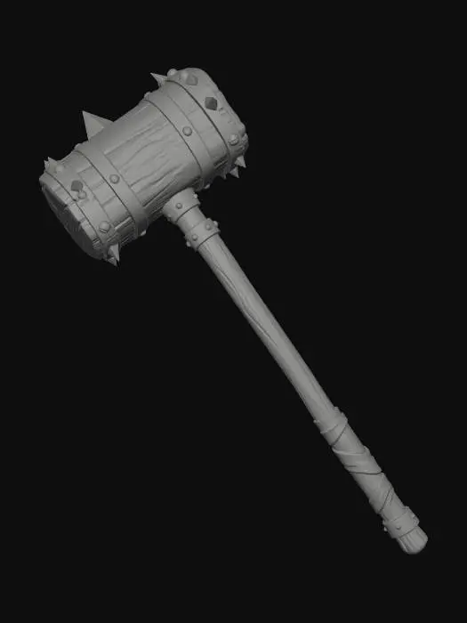 3D model for Spiked Wood Mace
