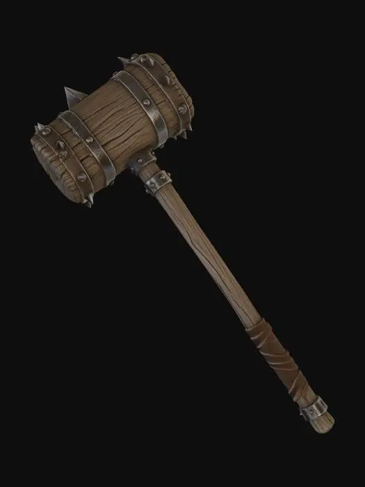 3D model for Spiked Wood Mace