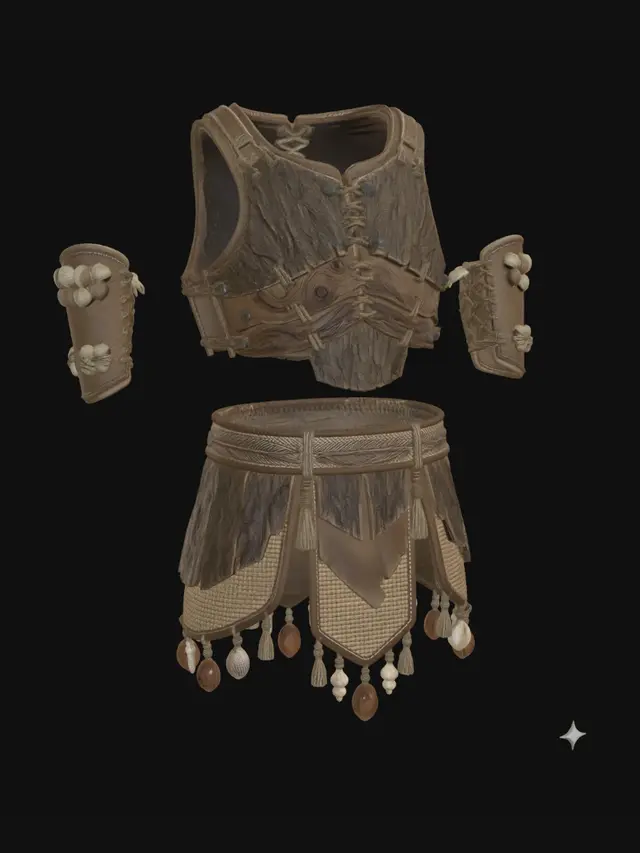 3D model for Barkbound Warden Armor