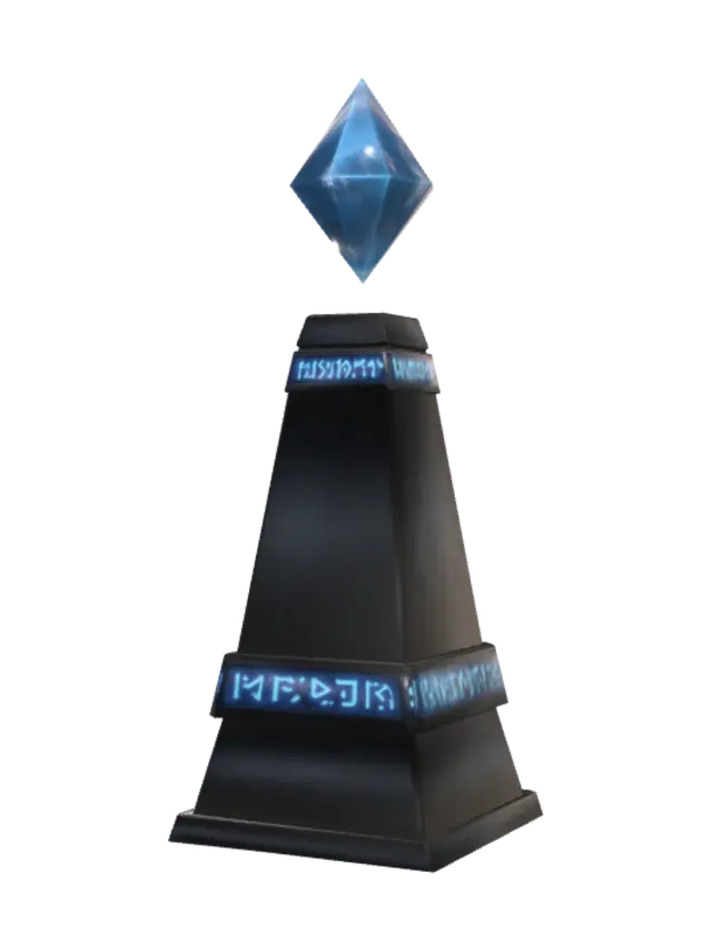 Azure Prism Monolith - Geometry 3D model, vytvořený pomocí AI