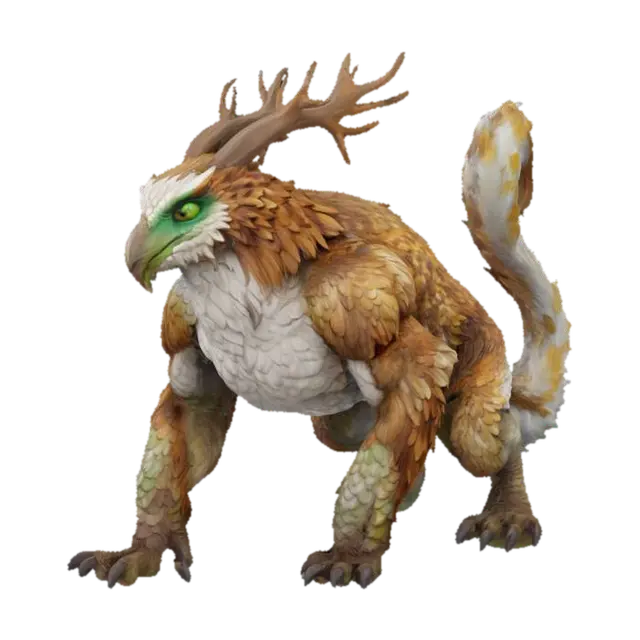 Stormfeather Guardian - Avian 3D model, vytvořený pomocí AI