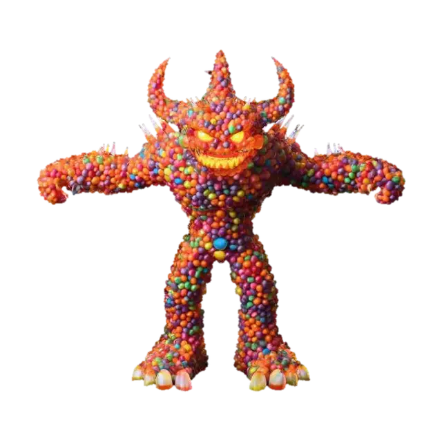 3D model for Candy Golem, #Halloween2025#