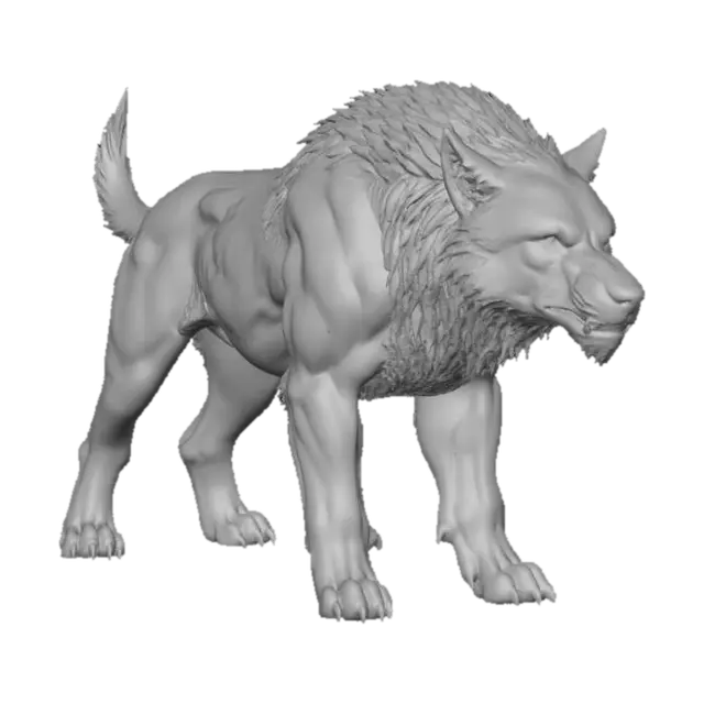 3D model for Dire Wolf