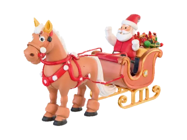 3D model for a horse pulling#Christmas2025# a sleigh