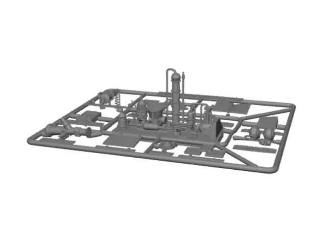 3D model for Green Sprue Model Kit Frame